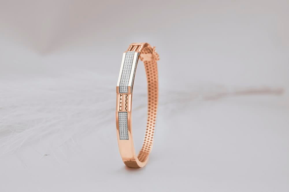 Pulseira Placa Ródio