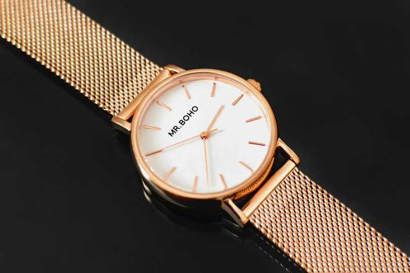 Relógio Mesh Rosé